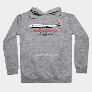 Boeing B747-400 - British Airways "Water Dreaming / Australia" Hoodie